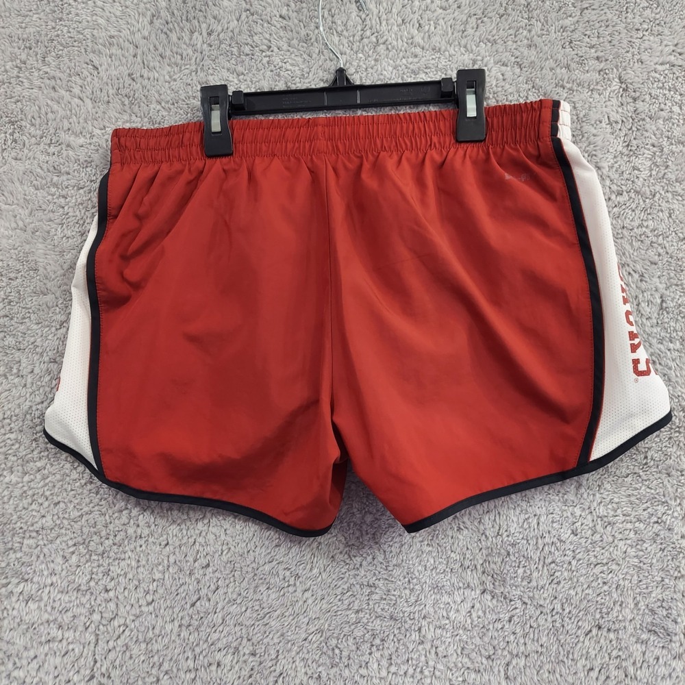 Nike Arkansas Razorbacks Women's DriFit Shorts Large Athletic Shorts Red - Picture 9 of 13
